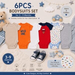 6PCS BODYSUITS SET